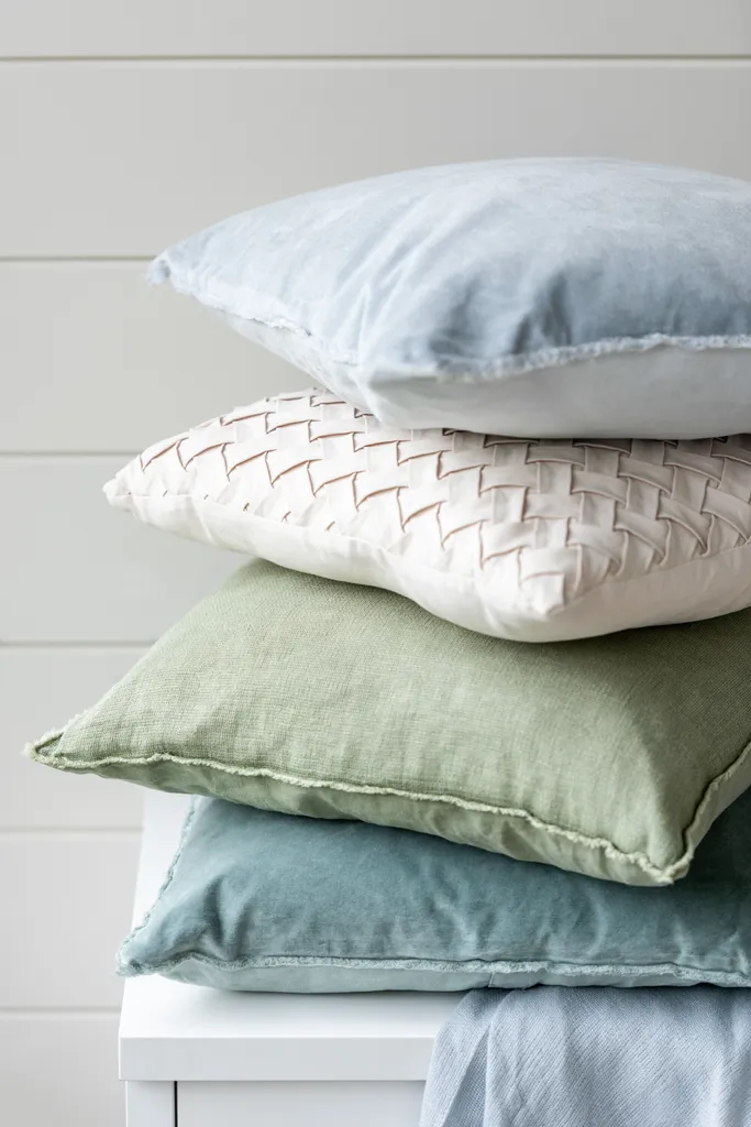 Coussin Beige Tissé J-Line en Polyester Résistant et Texture Relief - 2