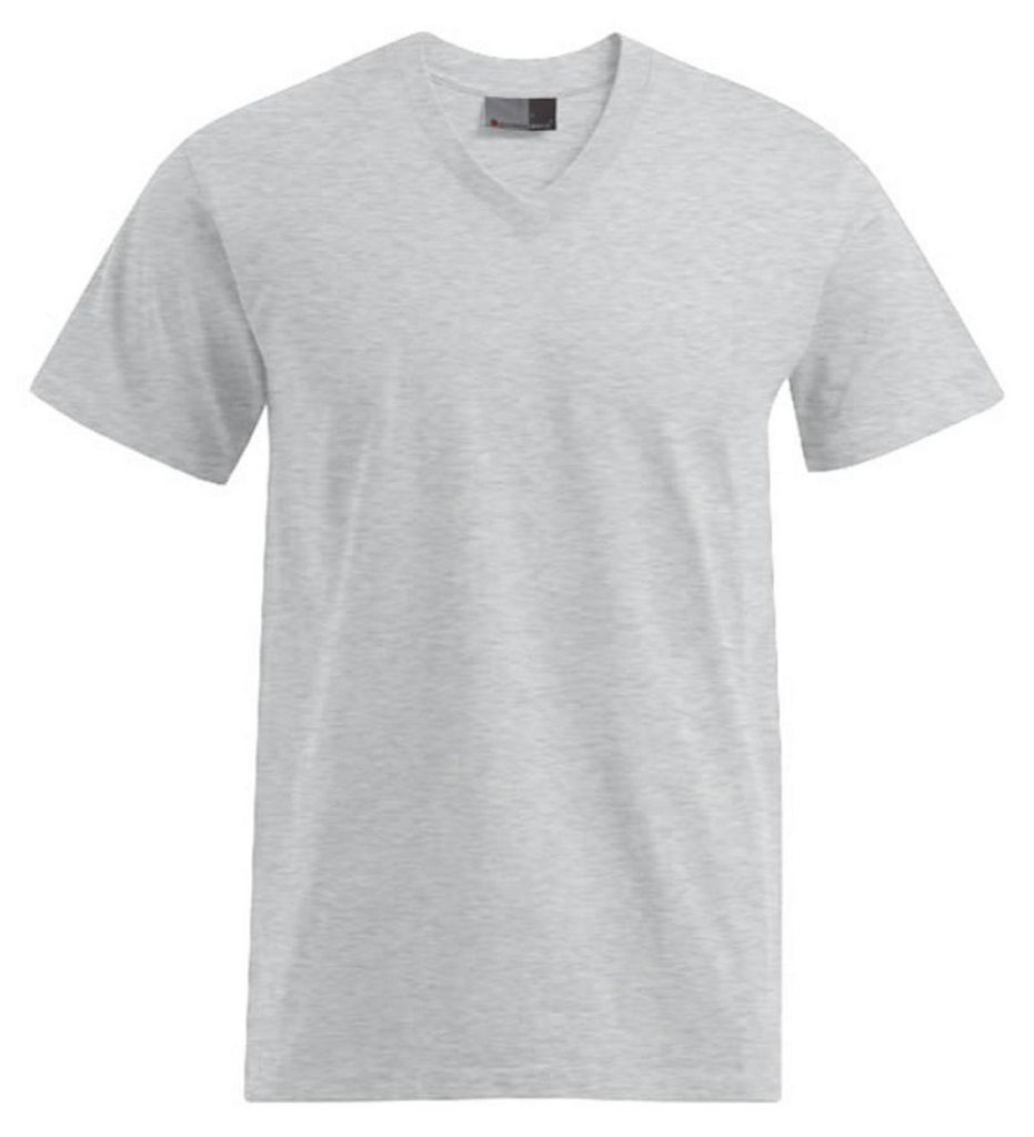 Promodoro - "Premium" T-Shirt V-Ausschnitt für Herren LT2803 (S) (Grau)