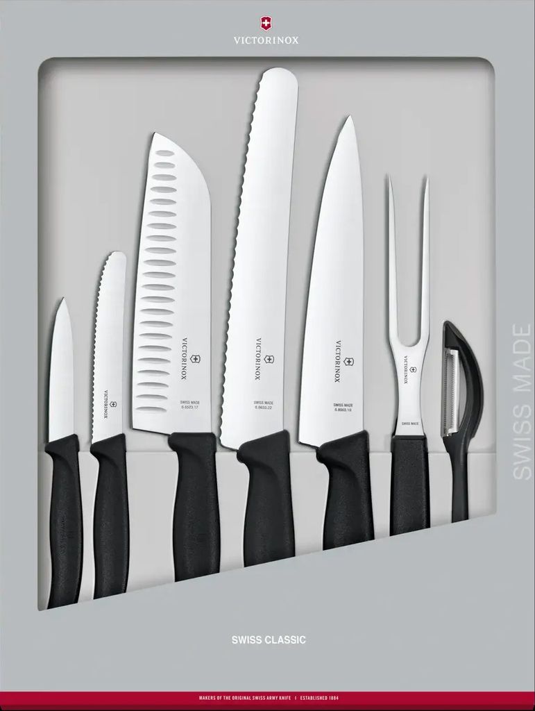 Victorinox Swiss Classic Küchengarnitur 7-Teilig, Schwarz Produktbild 