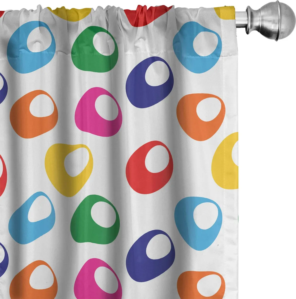 Occasione Tende ABAKUHAUS 2 Pezzi | Grafica Geometrica 75x175 cm