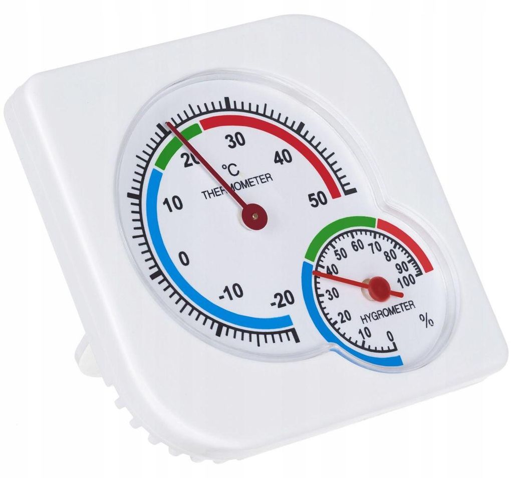 Analoges Hygrometer und Thermometer, Bereich -20 bis +50°C, Produktbild 
