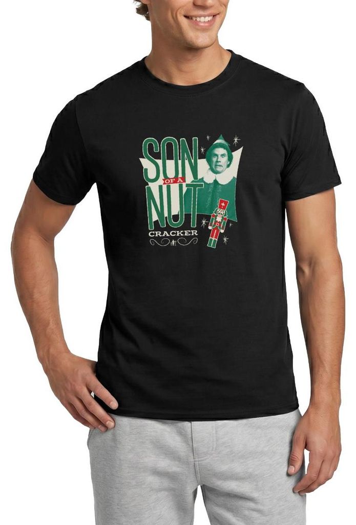 Spreadshirt Buddy, Der Weihnachtself Nussknacker Und Spruch Männer T-Shirt, 3XL, Schwarz