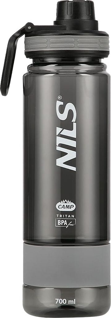 Tritan-Wasserflasche, Grau, 700 ml