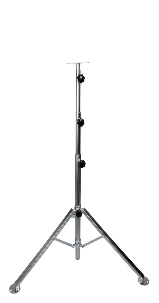 BOXTEC Multifunktionales Teleskopstativ für Baustrahler, extrem stabiles standfestes Stativ für Fluter höhenverstellbar bis 3,5 Meter, hochwertige Verzinkung