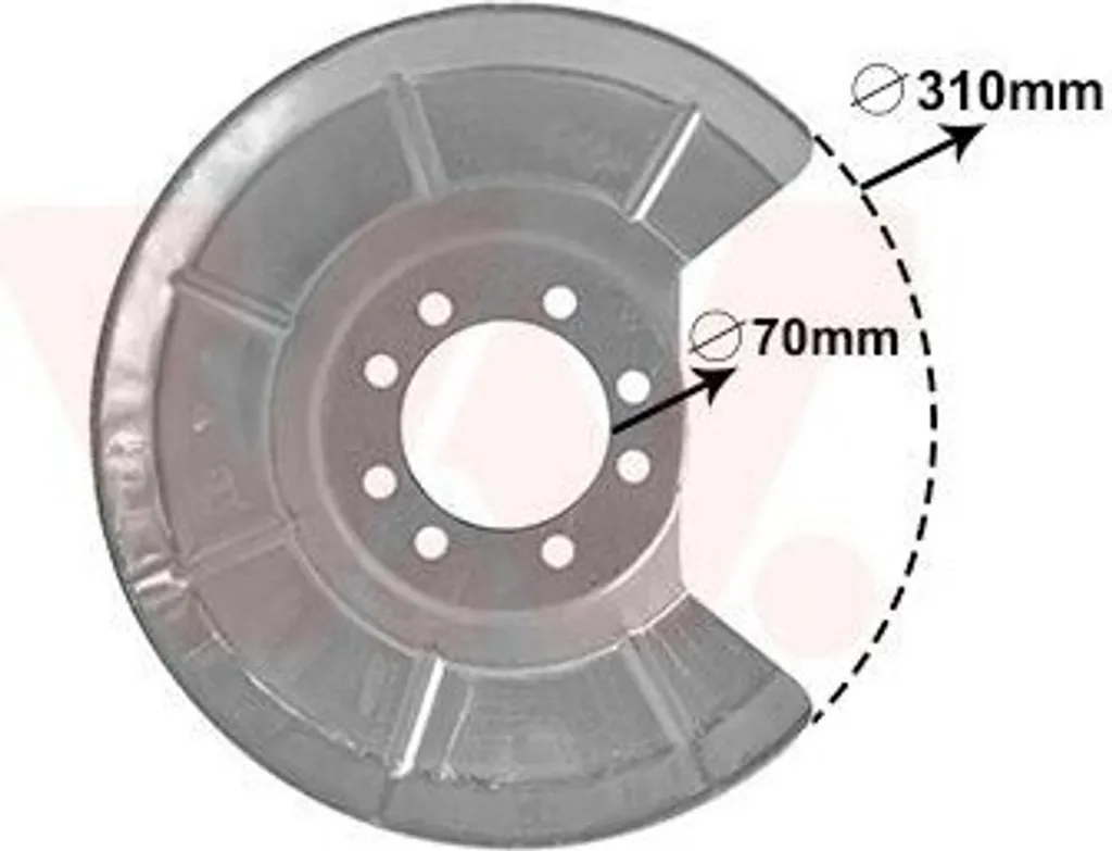 Déflecteur de Frein VAN Wezel 5942373 pour Entretien de Votre Volvo