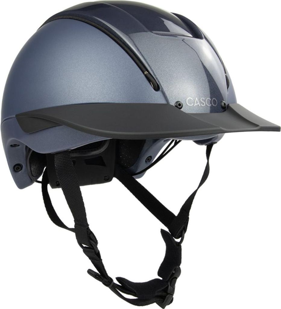 CASCO Duell Prime Blau Reithelm, Farbe:marine matt, Größe:58-60 cm
