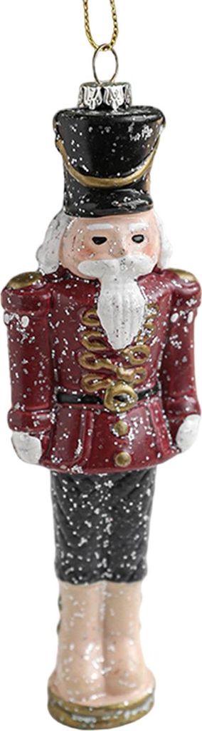 Nussknacker-Puppe als Anhänger, Weihnachtsdekoration, Soldat aus Holz, zum Aufhängen, Weihnachtsbaumfigur, Spielzeug, Kamin-/Eingangsdekoration