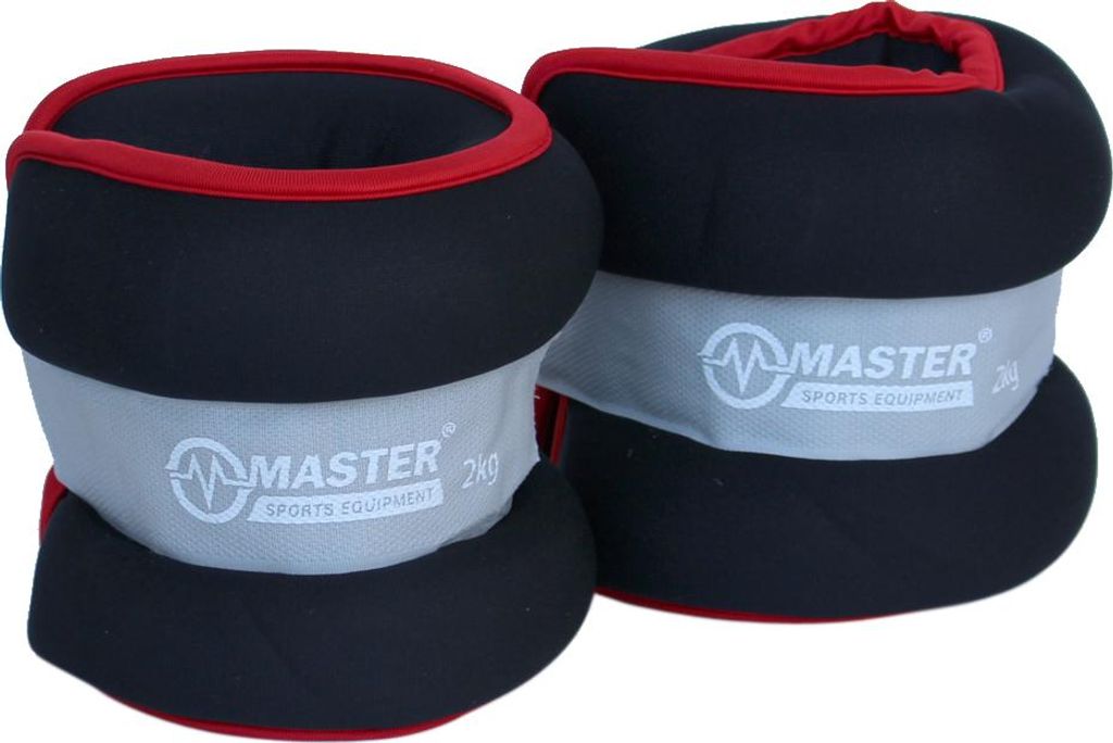 Carico fitness per polsi e gambe MASTER 2 x 2 kg - neoprene Immagine del prodotto 