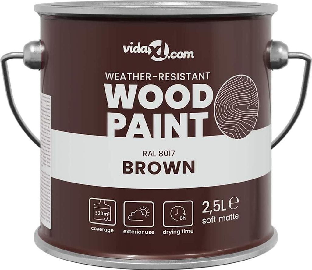 vidaXL Holzfarbe Braun 16,5 x 16,5 x 16 cm Wanddruck