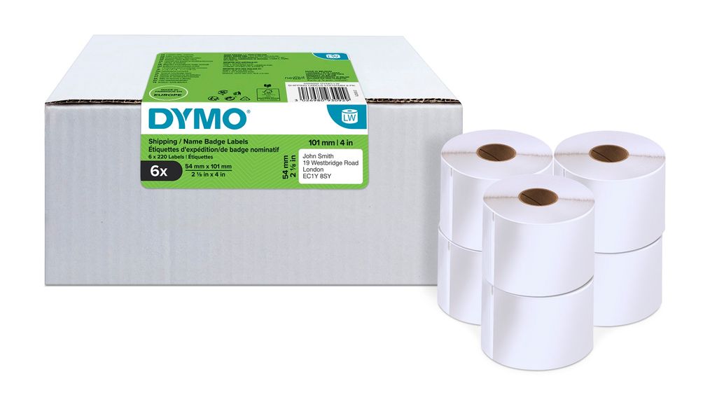 Etichetta di spedizione DYMO 2093092 54x101mm rotolo Immagine del prodotto 