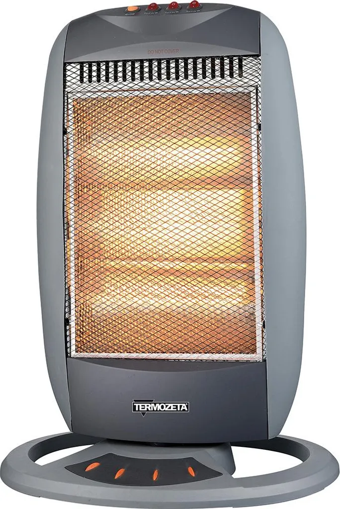 Radiateur électrique 1200W Termozeta TZR03 à 3 puissances de chauffe gris
