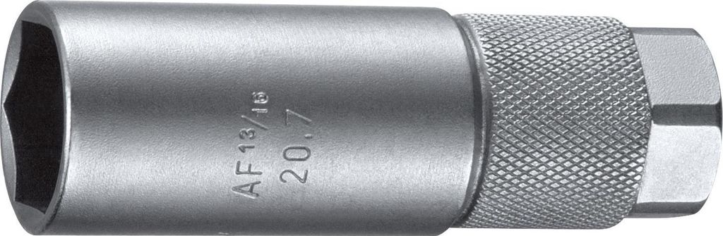 WGB Zündkerzen-Einsatz 1/2" Chrom-Vanadium Stahl mit Gummi-Halt