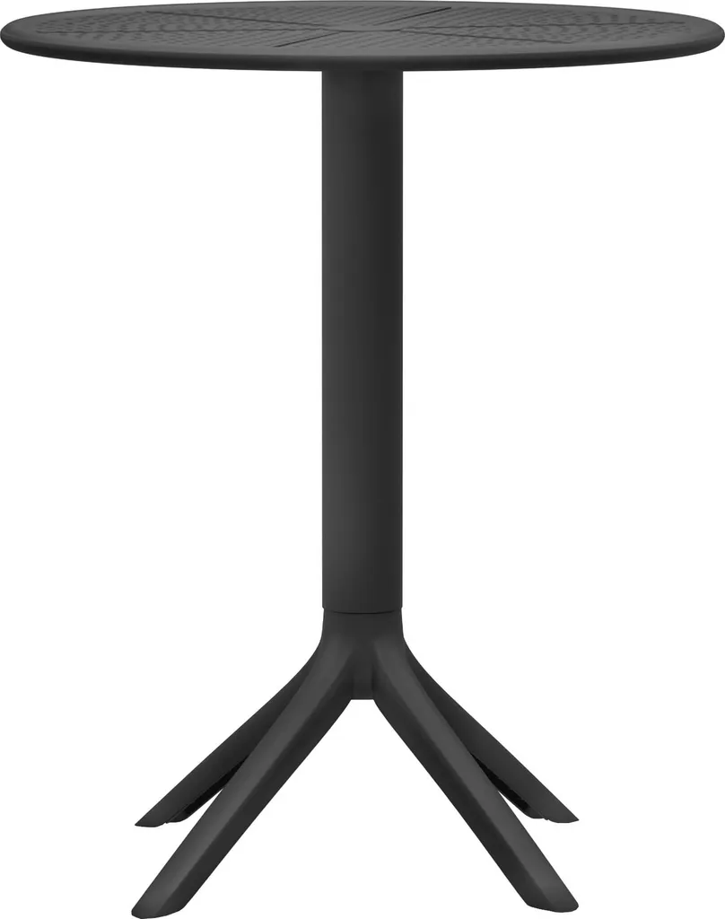 Table ronde Lacota 60 cm noire : un guéridon design et robuste - 8