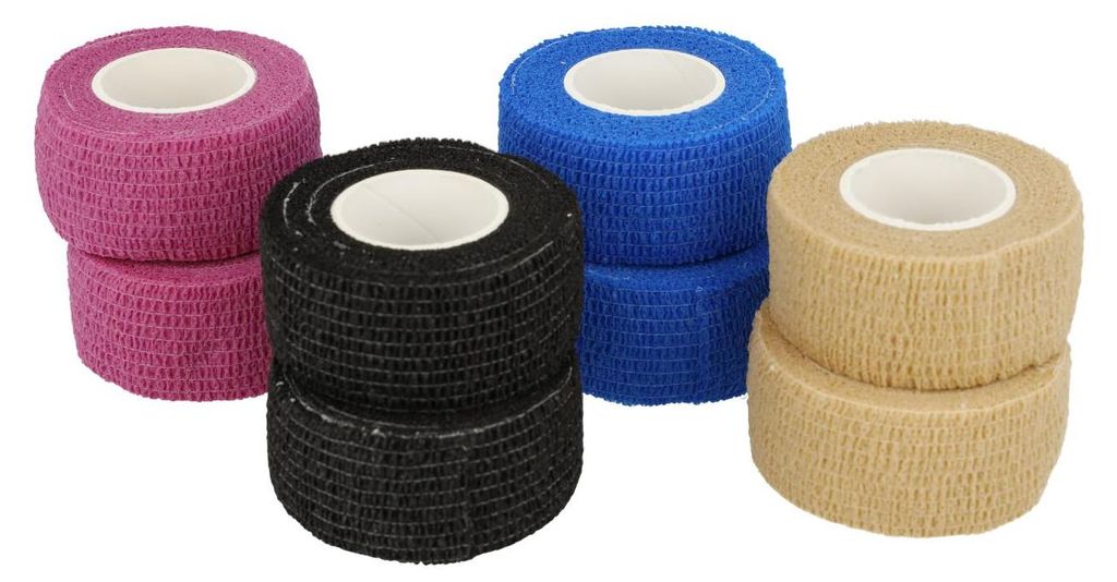 First Aid Only Fingerverband 8 Stück | Selbsthaftende Fingerpflaster 2,5cm x 4,5m | Fingertape elastisch, abreißbar, atmungsaktiv | Wasserfestes ...