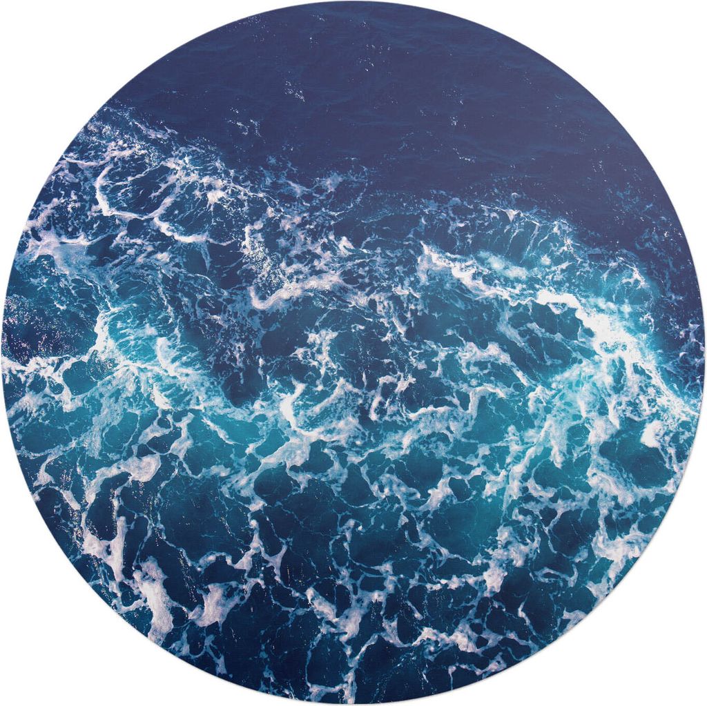 Meereswellen in Bewegung – Bodenschutzmatte – Stuhlunterlage – Bürostuhlmatte – Rutschfeste Bodenmatte – Schutzmatte für Hartboden – ...