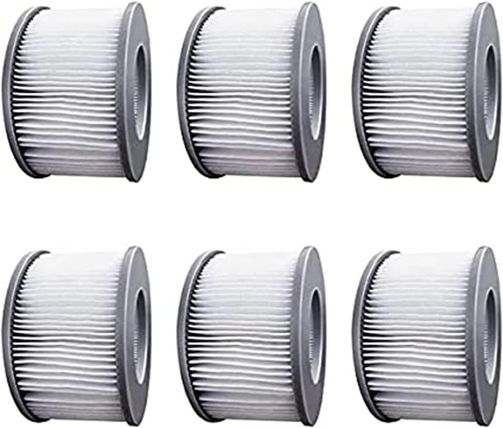 6 x Whirlpool-Filter für MSpa, aufblasbare Pools, Kartuschenfilter, verbesserte Version, geeignet für MSpa und alle aktuellen Whirlpools