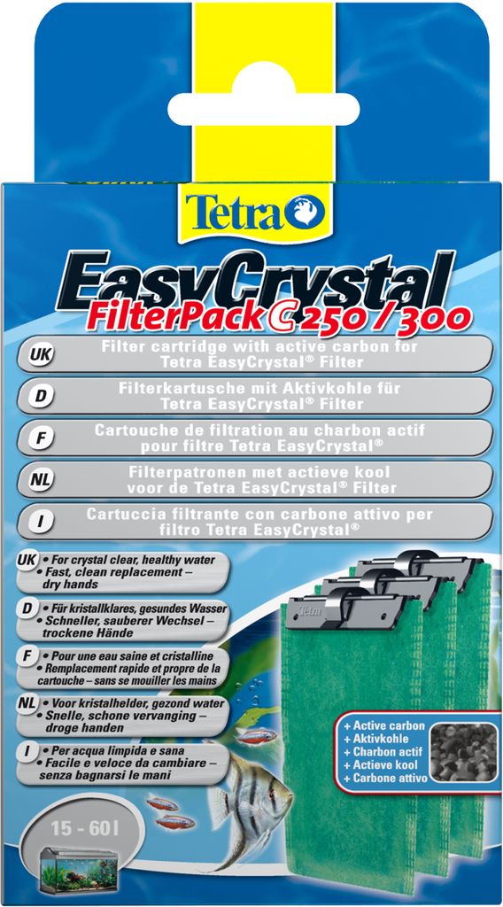 Tetra 151598, Aktivkohlefilter, 15 l, 60 l, 3 Stück(e) Produktbild 
