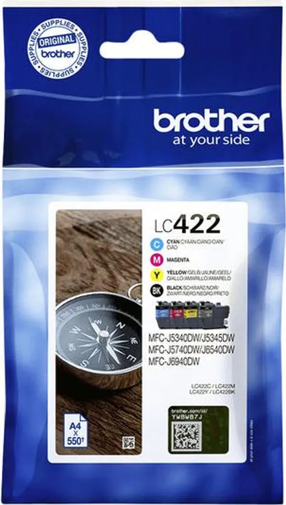 Évitez les Pannes d'Encre avec le Pack Brother LC-422VAL Noir et Couleurs