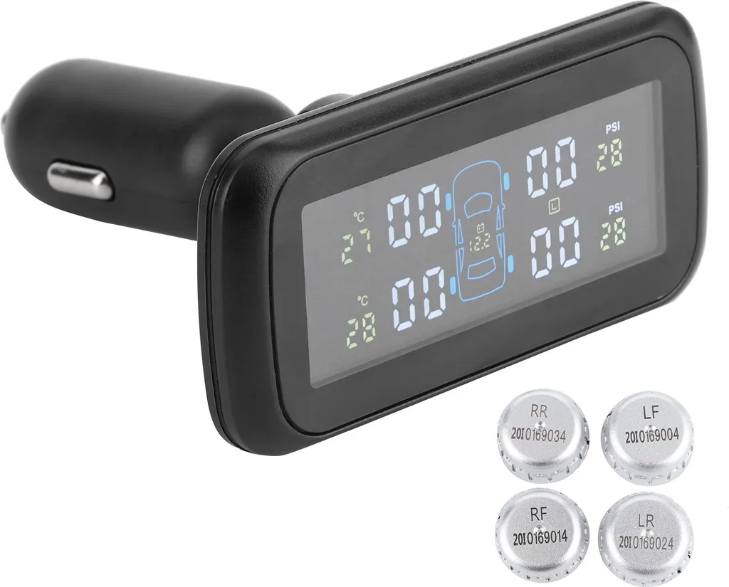 Moniteur de pression de pneus sans fil LCD pour voiture et SUV TPMS