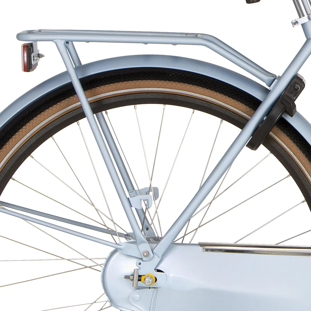 Porte-bagages arrière en métal robuste et durable bleu mat