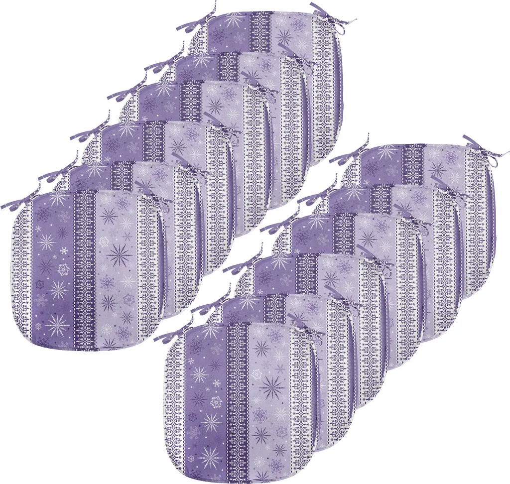 Cuscini Sedie 40x40 ABAKUHAUS Lavanda Viola - Confezione da 12