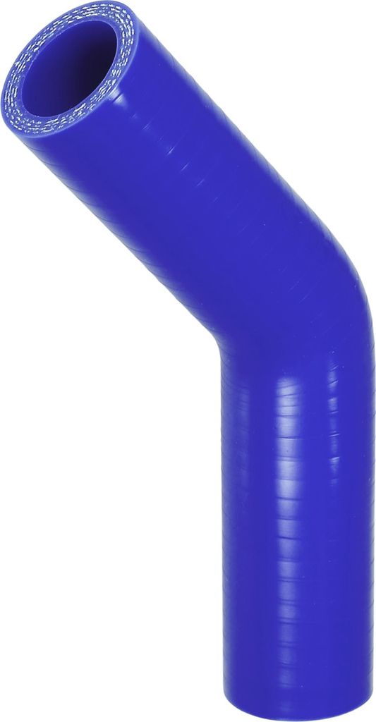 1 Stück 25mm 0,98" ID 90mm 3,54" Länge 45 Grad blau Autosilikonschlauch Kühlmittelschlauch Universal