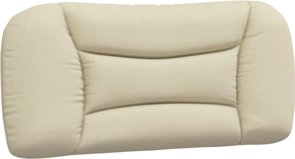 vidaXL Kopfteil-Kissen "Hvar" Creme 90 cm Stoff