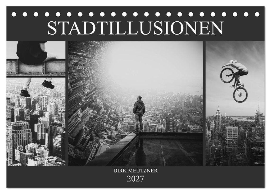 Stadtillusionen (Tischkalender 2027 DIN A5 quer), CALVENDO Monatskalender