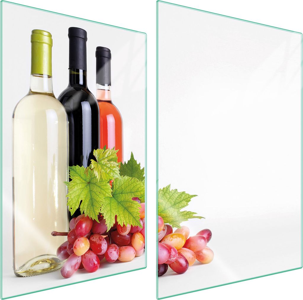 Glasschutzplatte Für Küche 2X35X52 Wein