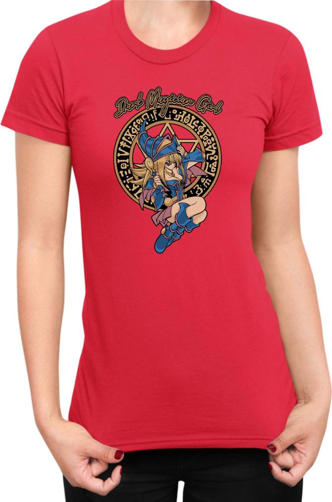 Damen T-Shirt Japan Manga Anime Comics Yu Gi 025, Lady XL / Rot