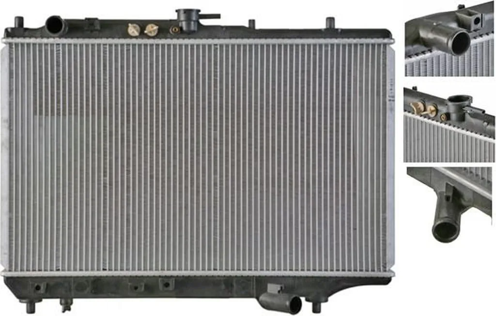 Refroidisseur à ailettes soudées MAHLE 650 mm pour MAZDA 323 - 388 mm
