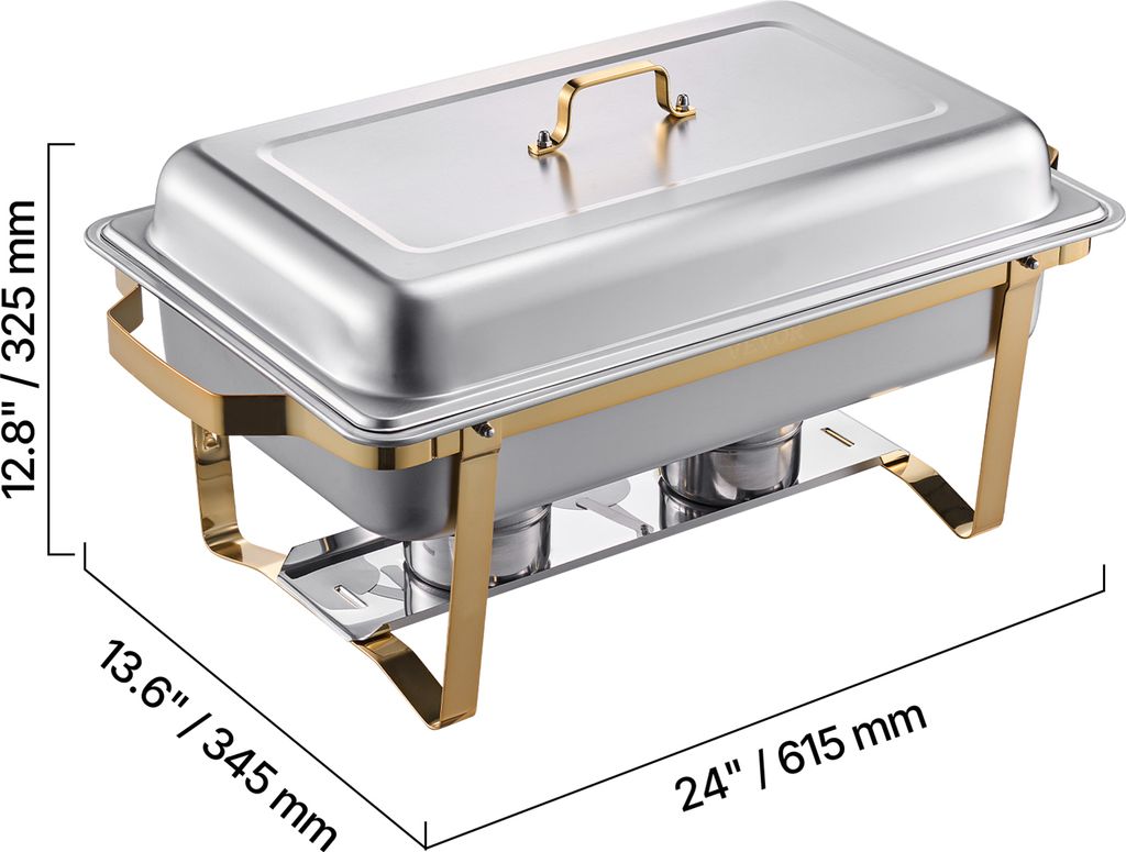 VEVOR Hot Pot Set ohřívač jídla z nerezové oceli se 2 Obrázek produktu 