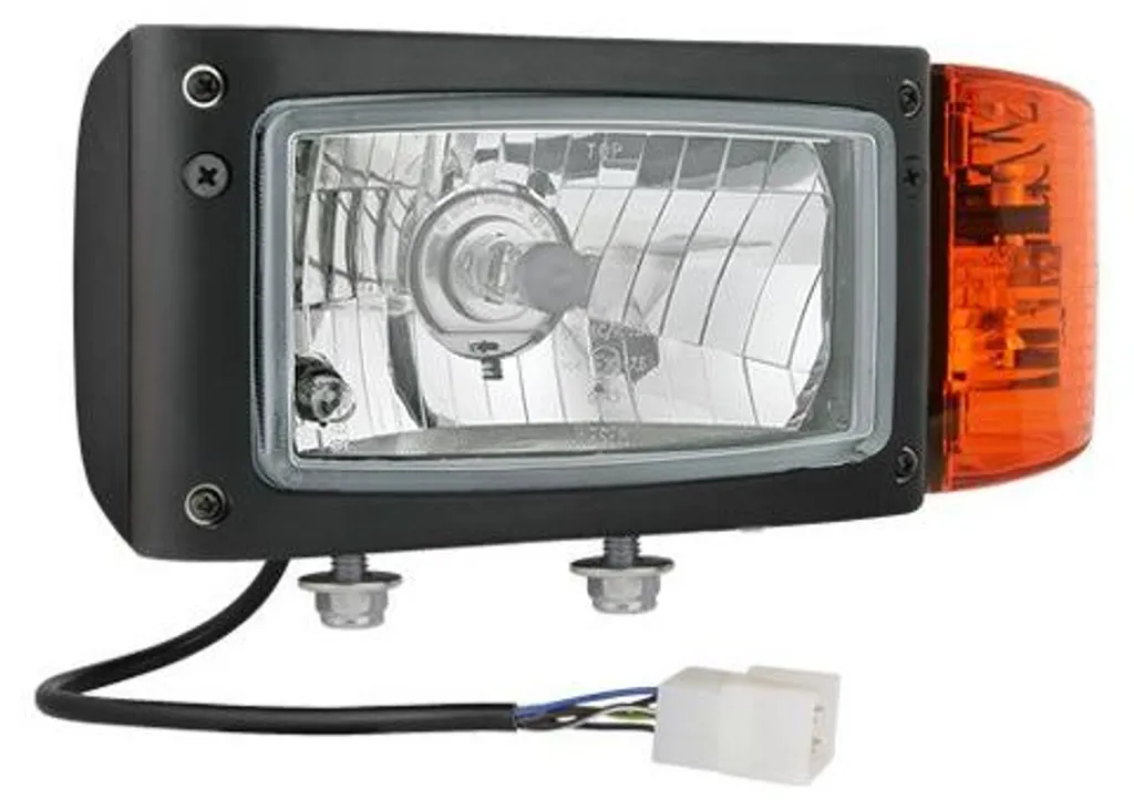Phare de travail 4 fonctions 12V-24V halogène gauche avec clignotant intégré