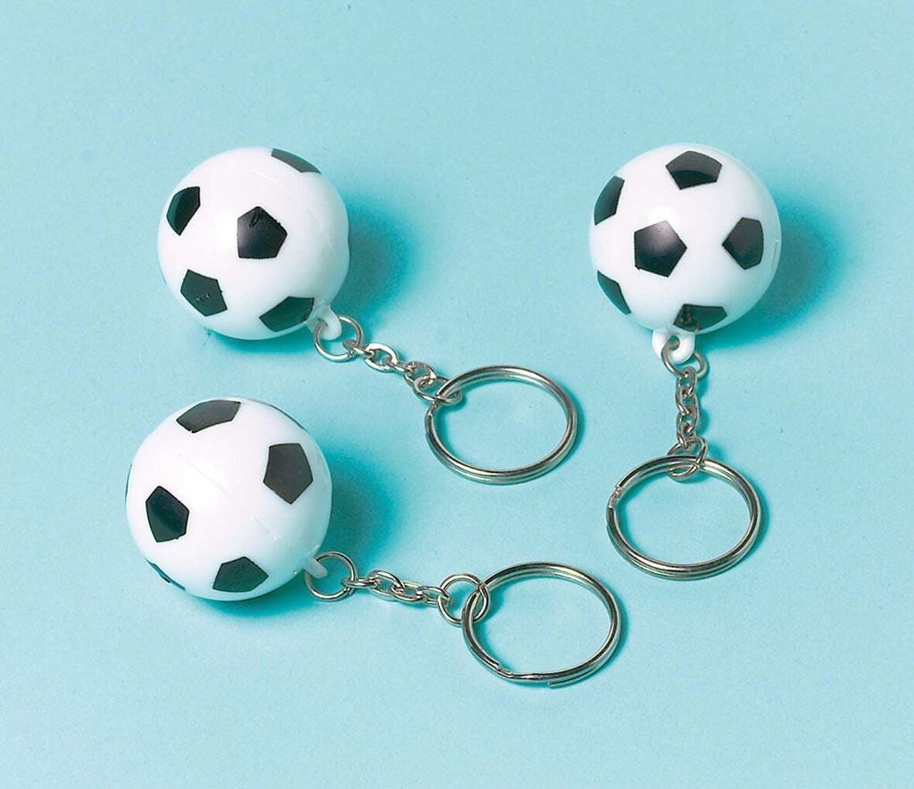 12 Schlüsselanhänger Fussball Party Produktbild 