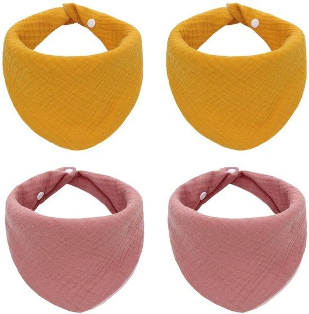 Bavoirs bébé anti-irritations absorbants souples 0-36 mois lot de 4