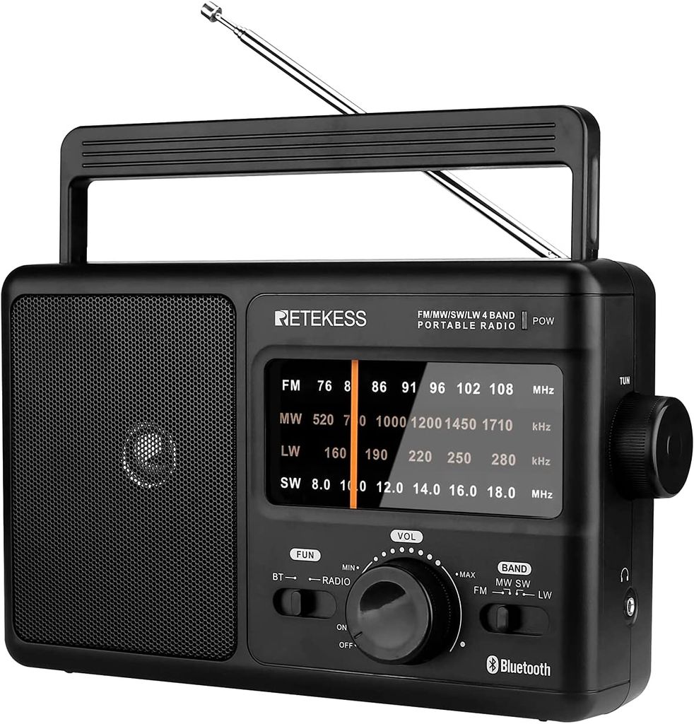 Retekess TR626 Tragbares Radio mit Bluetooth