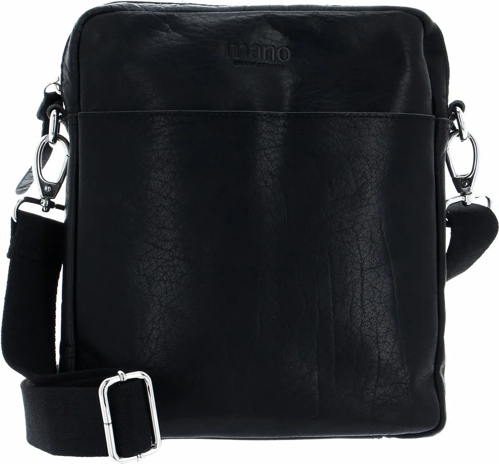 Sacoche Crossover Don Paolo en Cuir Noir - Sac Bandoulière Homme de Luxe