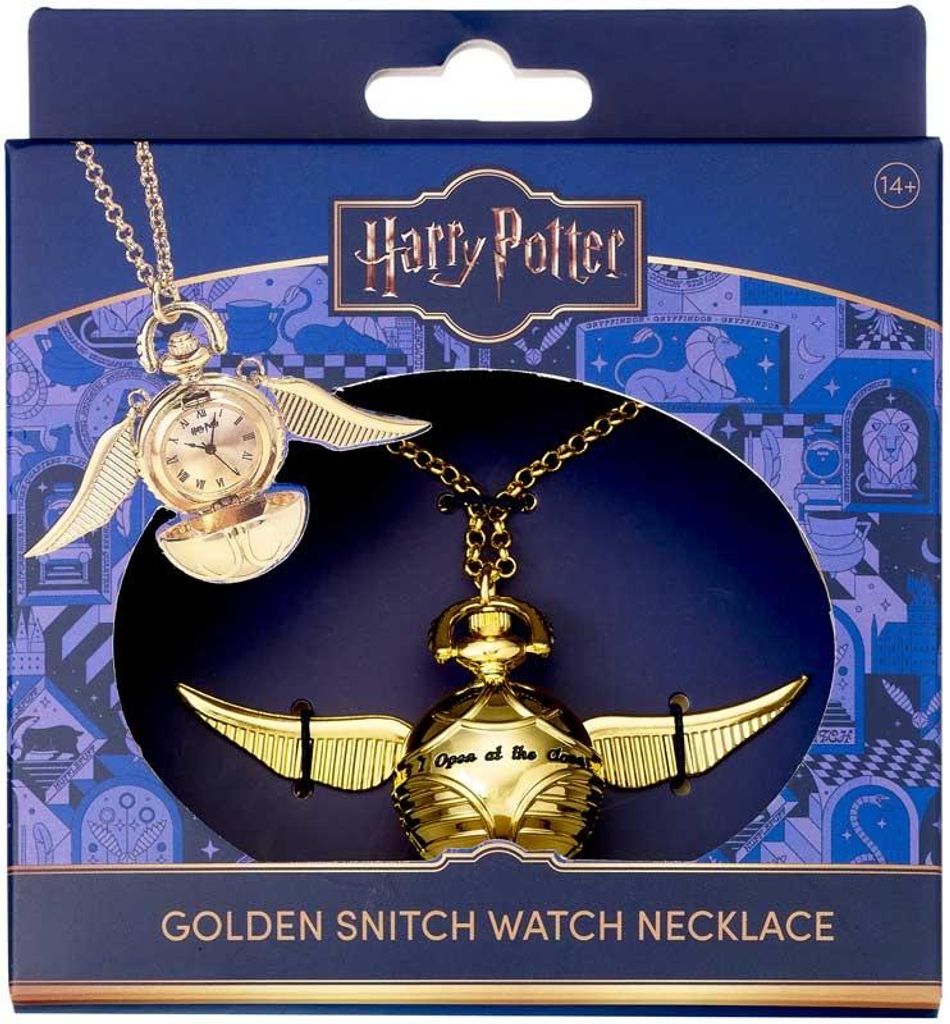 Harry Potter Halskette mit Uhr Goldener Schnatz (vergoldet) Produktbild 