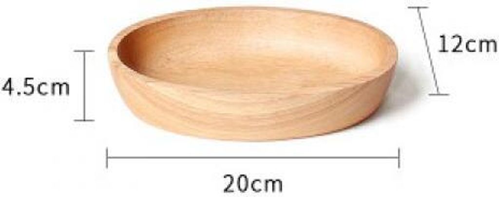 360Home Holz Serviertablett Servierbrett Natur Servingboard Eco-Friendly Ablage