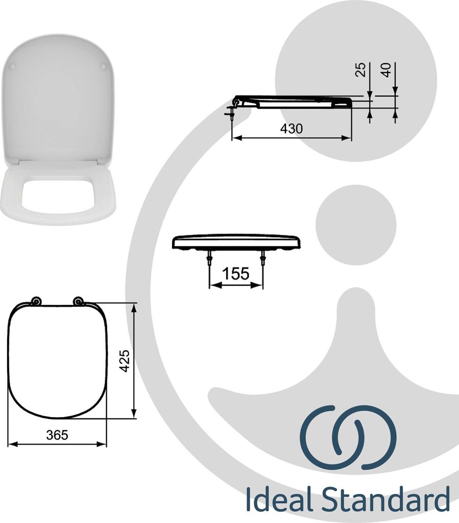 Ideal Standard WC-Sitz Eurovit Plus T679201 Weiß (Alpin) Produktbild 22