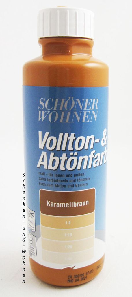 Voll- und Abtönfarbe Karamellbraun 500 ml Produktbild 