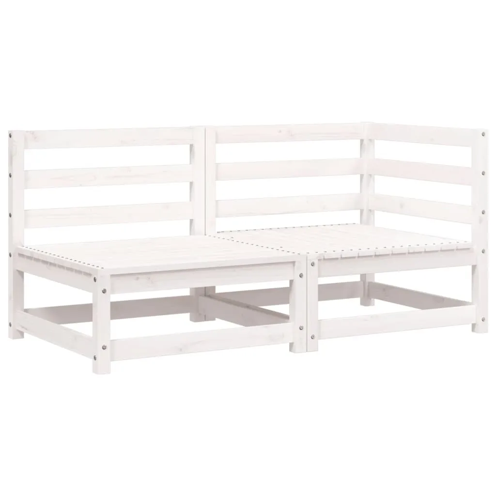 Divano Modulare vidaXL 2 Posti Legno Pino Bianco | Base Perfetta DIY