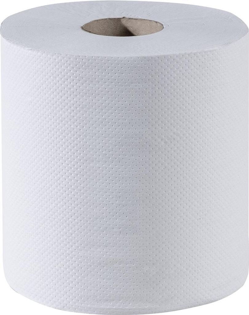 Tissue24 Jumbo Handtuchrollen Innenauszug – 1-lagig Zellstoff, 300 m | 6 Rollen | Hygienische Einzelentnahme für Gewerbe & Sanitär
