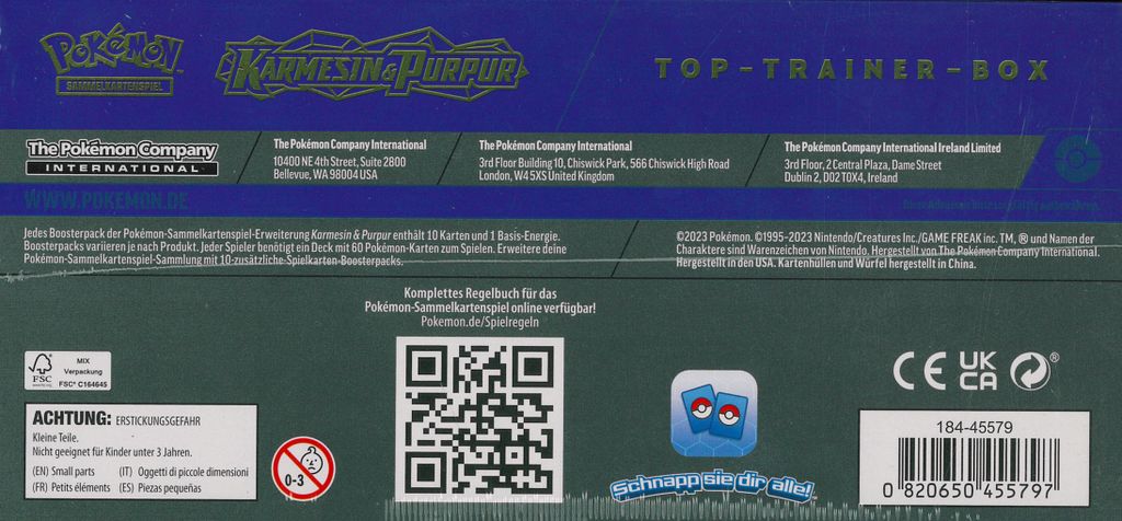 Pokémon KP06.5: Nebel der Sagen Top-Trainer Box [DE