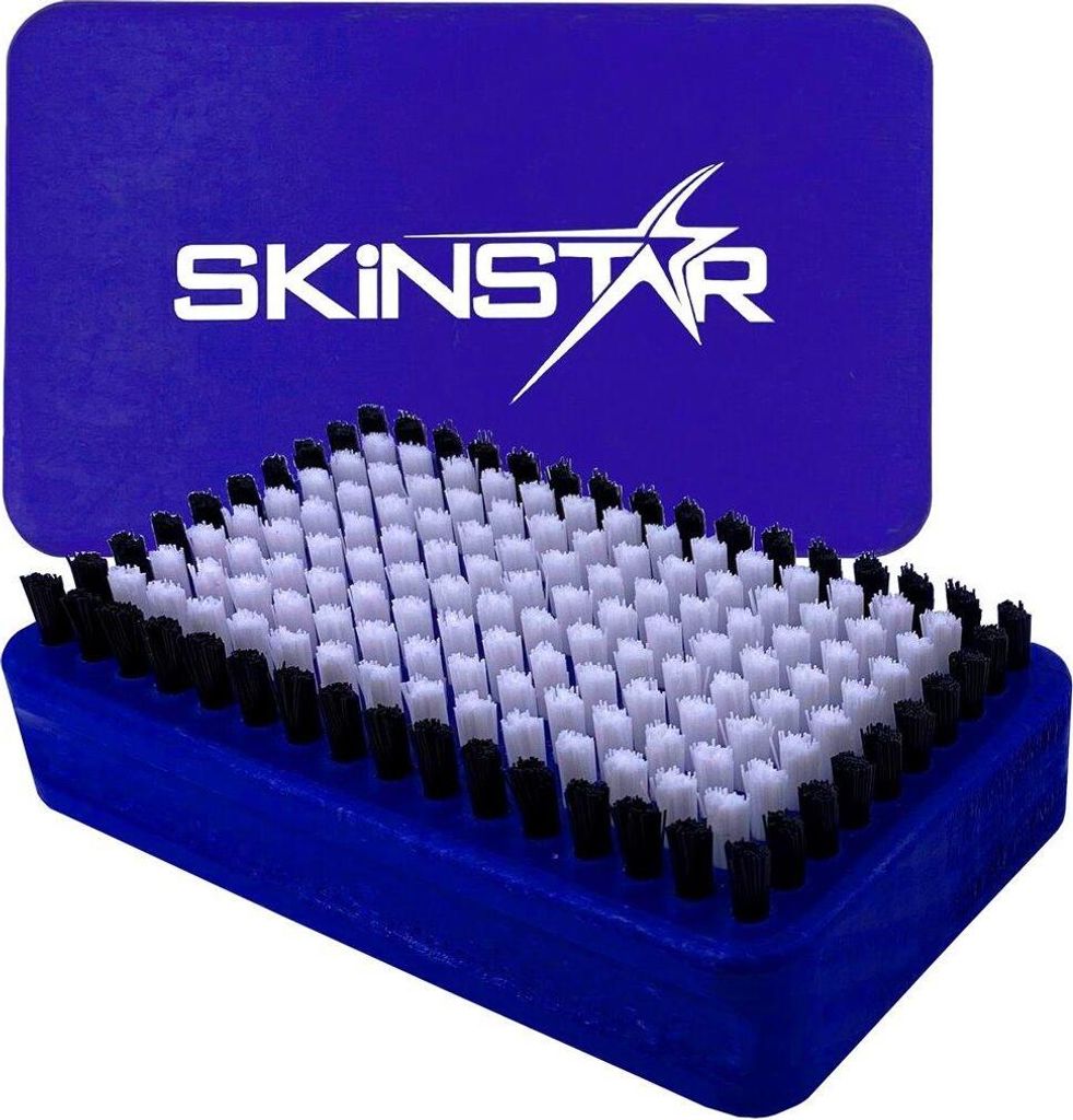 SKINSTAR Ski Belagsbürste BaseBrush Synthetic Nylon Bürste blau Type B
