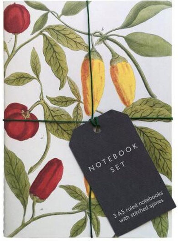 Botanical Art Notebook Set - Lemon, Chillis and Apples