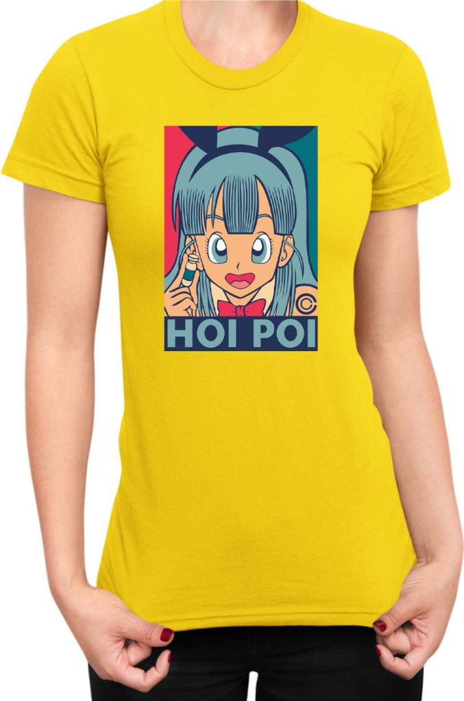 Damen T-Shirt Japan Manga Anime Comics Animation Dragon Anime Manga Ball Hoi Poi, Lady M / Gelb