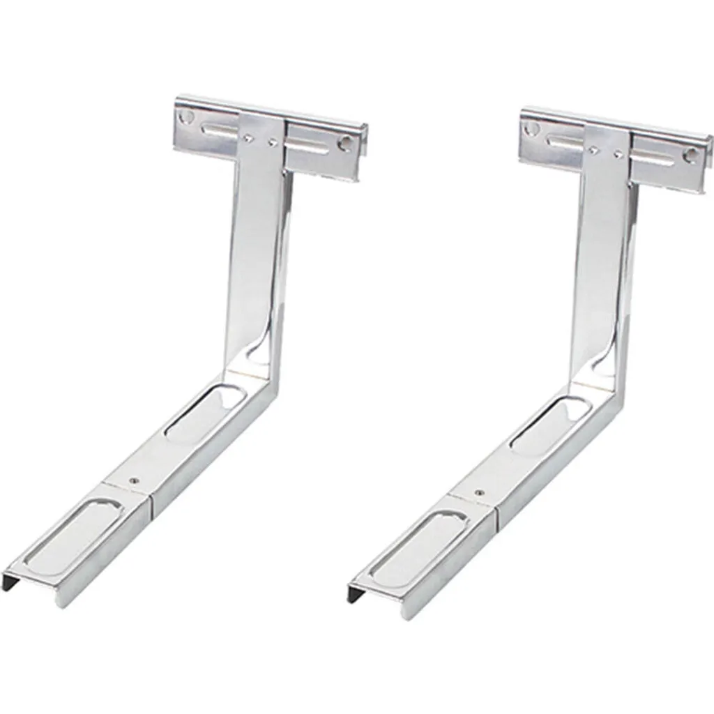 Supports Muraux pour Micro-ondes et Fours - Bras Réglables Argentés