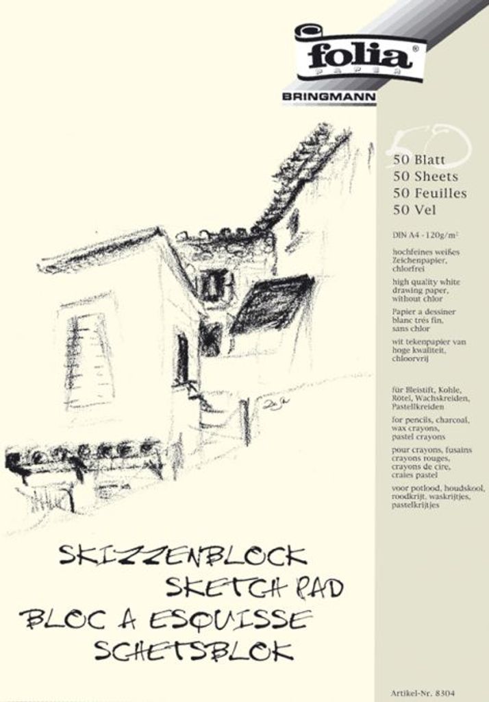Folia 8304 Blocco per schizzi - A4, 120 g/m², 50 fogli Immagine del prodotto 