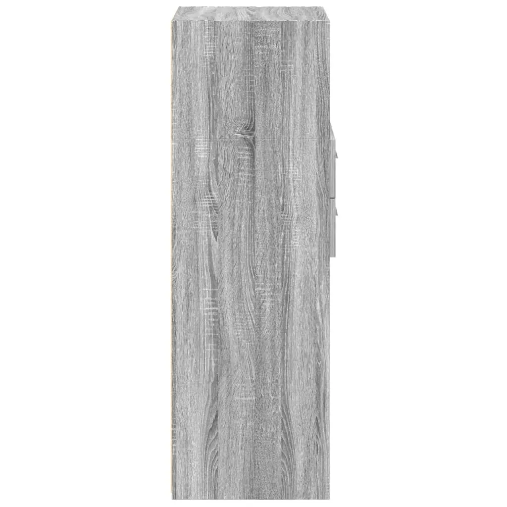Credenza Grigio Sonoma 40x42,5x124 cm: Mobiletto Salvaspazio e Robusto - 6